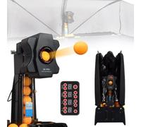 Robot de tenis de mesa con 9 modos de servicio, lanzador automático de pelotas para práctica y entrenamiento