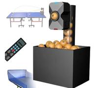 Robot de tenis de mesa con colector de pelotas, velocidad ajustable 35-90 pelotas/min, 4-40 m/s para gimnasio, escuela y práctica en casa