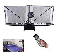 Robot de tenis de mesa, máquina de pelotas de ping pong multirotación con recogida automática de pelotas y red de captura de reciclaje para entrenamiento