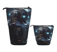 Robot Del Futuro Retráctil Estuches Escolares Pop-Up Estuche Dos En Uno Portable Papelería Para Adultos Hombres Escolar