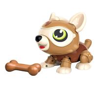 Robot Dog Toy, Children's Smart , Electronic pet Puppy with Bone, Eating, Yawning, Music Multiple Function Modes, Voice Sensor, Touch Sensor, (Brown)