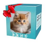 Robot Gato Nico, Cachorro Robot Que Actúa como Un Gato Real, Mascota Robótica IA Realista, para Sentarse, Ladrar, Caminar y Correr Juguete Electrónico Interactivo Yellow