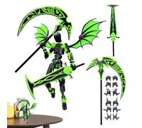 -Robot impreso - 13 figuras de acción, muñecas de pistola impresas | Juego de muñecas de actividad, adecuado como decoración de escritorio para coleccionistas, da energía a cualquier habitación y al