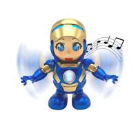 Robot Iron Woman Bailarín Electrónico con Luces y Música. Robot de Superhéroes. Juguete Bailarín. Regalo para Niños y Niñas.