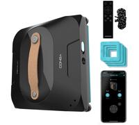 Cecotec Robot Limpiacristales Conga Windroid 1390 Double Spray Connected, 3 en 1; Pulveriza, Limpia y Seca, Doble Spray, App y Mando, 8 Modos, Radio de acción 7,5m, Cuerda de Seguridad, Kit Limpieza