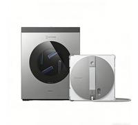 ECOVACS WINBOT W3 OMNI Robot Limpiacristales con Estación Multifunción, Autolavado de Mopa, Limpieza Inteligente de Bordes, Atomizador Triple, Control vía App, Protección de 12 Fases