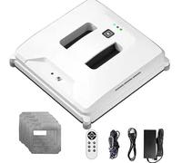 Robot limpiacristales Inteligente de 3000 Pa, Aspirador con pulverizador de Agua Doble automático y Control Remoto, para Cristales Cuadrados, para Interiores y Exteriores, con paño