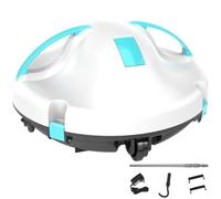 Robot limpiador de piscina, aspirador inalámbrico para piscina fuera del suelo, batería 5200 mAh, autonomía 120 min, aparcamiento automático