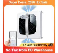 Robot limpiador de ventanas ABIR WD10, cepillos de doble rodillo, 4 cepillos para esquinas, pulverización de agua en 6 direcciones, succión de 10000 PA, lavado en húmedo y fregado combinados