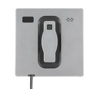 Robot limpiador de ventanas inteligente, limpieza de cristales con depósito de agua de 50 ml y mando a distancia para apartamentos y edificios de oficinas, 2500 Pa (plata y gris)