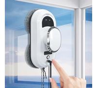 Robot limpiador de ventanas, robot inteligente de limpieza de vidrio de 5600pa, con planificación inteligente de trayectoria, operación con un botón, para interior/exterior/azulejos/baño - uso