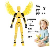 Robot móvil multiarticulado, figuras de acción móviles comunes | Robot de actividad corporal impreso en 3D - juguete robot de escritorio, juguete móvil con múltiples articulaciones, figura de acción