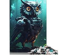 Robot Owl in The Forest Puzzle Imposible,desafío for Adults Juego Educativo 1000 Piezas Obra De Arte De Juego De para Adultos, Regalos A Partir De 14 Años 1000pcs (38x26cm)