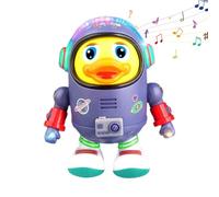 Robot pato bailarín: lindo pato espacial, juguete que se mueve cantando | Robot eléctrico de baile con música iluminada y sonido para niños mayores de 3 años, regalo para niños pequeños, preescolar, h