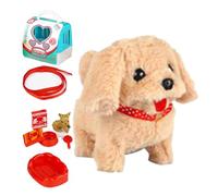 Robot perrito realista, perro robot realista, cachorro robot realista que actúa como un verdadero cachorro, Peluche electrónico, figuras interactivas de peluche para mascotas para niños