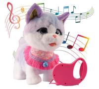 Robot Perro Juguete Control Remoto Fora Niños - Juguete Interactivo de Peluche Electrónico con Correa Fora Mascotas, Fora Niños y Niñas de 3 Años en Adelante, Ideas de Regalo Fora Chicos