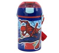 Botella infantil con correa de 450 ml de Spiderman