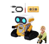 Robot RC Interactivo - Juguete Robots Control Remoto Programable Con Detección De Gestos, Luces LED, Música Y Danza | Inteligente Para Niños, Juguete Educativo Recargable, Regalo