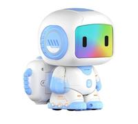 Robot RC para niños - Compañero de baile de canto inteligente, control de ruido de movimiento programable, lámpara de noche LED con luz de expresión, juguete educativo de menta | regalo de cumpleaños