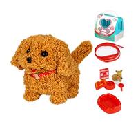 Robot robot loco, robot realista puppy, interactivo plush Pet, Walking, Barking & Tail Wagging, Electronic Stuffed Animal, for Kids & Adults, Safe & Resistant Design, ideal para All, 1-Pack