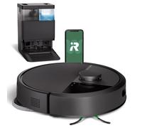 iRobot Roomba Plus 405 Combo con Base AutoWash multifunción y autolimpiable, Lavado y Secado mopas DualClean elevables, Clearview LiDAR, 75 días de autovaciado, Doble fregado con SmartScrub, App