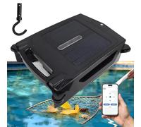 Robot Skimmer de piscina con panel solar de diseño automático, robot Skimmer de piscina, Skimmer automático de dos motores con panel solar
