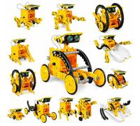 Robot Solar 12 en 1 para Niños, Juguete Educativo con Kit de Construcción y Experimentos Científicos DIY, Robot de Energía Solar con 190 Piezas para Montaje Creativo Regalo para Niños de 8 Años y Más