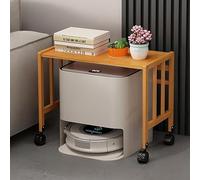 Robot - Soporte de almacenamiento al vacío, mesa auxiliar moderna con ruedas para sala de estar, oficina en casa, cocina