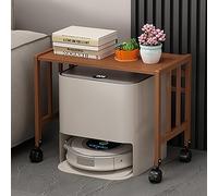 Robot - Soporte de almacenamiento al vacío, mesa auxiliar moderna con ruedas para sala de estar, oficina en casa, cocina