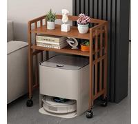 Robot - Soporte de almacenamiento al vacío, mesa auxiliar moderna con ruedas para sala de estar, oficina en casa, cocina