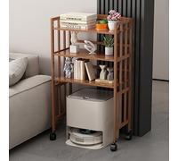 Robot - Soporte de almacenamiento al vacío, mesa auxiliar moderna con ruedas para sala de estar, oficina en casa, cocina