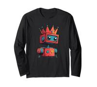 Robot Tech King con corona y encanto Manga Larga