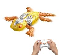 Robot teledirigido Gecko - Juguete ágil de lagarto RC con carga rápida y diseño de movimiento fluido | Divertido accesorio de bromas para niños, fiestas en casa, viajes, paredes, suelos