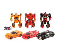 Robot Transformable Autos Toi Toys ROBOFORCES Superauto Set De 3 Para Niños