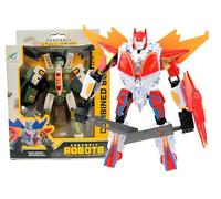 Robot Transformable Robots Coche Avión Dinosaurio Tiranosaurio Triceratops Jurassic Dino Bot Mech Si y Conviértete en un Robot Gigante Mecha Transformable Vehículo Transform Bot Mech,sujeto aleatorio