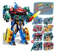 Robot Transforming 4 en 1 Mega Robot Metatron, 41 cm de Altura, Juguete transformable en vehículo de Combate, Juguete para niños Adecuado para niños y niñas de 5 a 10 años, Multicolor