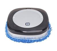 Robot Trapeador de Piso Automático e Inteligente Con Tanque de Agua para Limpieza y Barrido de Pisos Duros, Pelo de Mascotas (Plata)