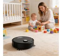 Robot Vacuum - 7.87 X 7.87 X 2.36 Inches Robbot Vacuuum Cleaner | Robotic Cleaning Device | Floor Cleaning Vacuum Robot For Dining Room, Bedroom, Apartment, College, Dust, Debris & Hair Removal