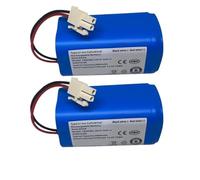 Robot Vacuum Cleaner Battery,Compatible For ，Compatible For BYD，,2800mAh Rechargeable Li-ion,Compatible For ，Compatible For Ilife，,A4 A4s V7 A6 V7s Plus(2pcs)