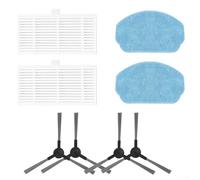 Robot Vacuum Mop Pad and Filter Brush Kit de repuesto para MAMNV BR150/BR151 6 filtros, 10 cepillos laterales (A)