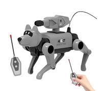 Robotic Dog - Juguete de cachorro de control remoto para niños, interactiva Pet de robot inteligente | Kit de ensamblaje educativo para preescolar, regalo de cumpleaños para niñas para niños, divertid