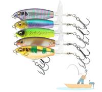 Robotic Fishing Lure 2025 New Fishings Lures, Lures with 3D Eyes, 2025 New Multi-Color Crankbait Set Durable Hard Bait (5PCS-B,12g)