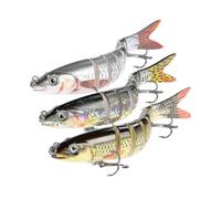 Robotic Fishing Lure Electric Wobbler for Pike Electronic Multi Jointed Bait 9 Segments Auto Swimming Swimbait