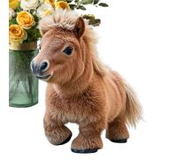 Robotic Horse for Kids - Smart Electric Simulation Horse Cute Plush - Educational Realistic Children Soft Robotic Pet for Children's Day, Birthday