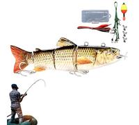 Robótica, Electrónica | Robótica Realista Realista - Cebo Iluminado LED, Swimbait Articulado De 4 Segmentos, para Bar, Lucio, Almizcle