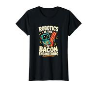 Robótica Funny Coder Humor AI Programador Automatización Camiseta gráfica económica, Mujer, Negro, M