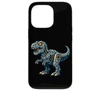 Robótica T Rex Cartoon Dinosaur Tech Style Carcasa para iPhone 13 Pro