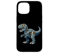 Robótica T Rex Cartoon Dinosaur Tech Style Carcasa para iPhone 15