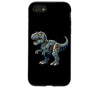 Robótica T Rex Cartoon Dinosaur Tech Style Carcasa para iPhone SE (2020) / 7/8