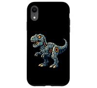 Robótica T Rex Cartoon Dinosaur Tech Style Carcasa para iPhone XR